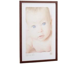 Deknudt Frames S44CH4 - Portafoto Basic, Legno/MDF/Vetro, Marrone scuro, Formato immagine 30 x 45 cm