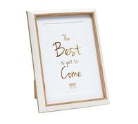 Deknudt Frames S46WG1P1_20,0x30,0 - Cornice portafoto in Resina, 20 x 30 cm, 15 x 20 cm, Colore: Bianco/Naturale