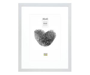 Deknudt Frames S66KD1-P1-30.0X40.0 - Cornice quadro / foto Basic, bordi in legno/MDF, colore argento, 30 x 40 cm