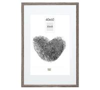 Deknudt Frames S66KH3P1_40,0x60,0 - Cornice portafoto in Legno, 40 x 60 cm, 30 x 45 cm, Colore: Grigio