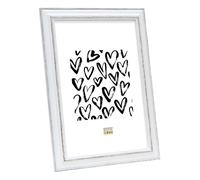 Deknudt Portafoto bianco con accenti marroni 18x24 S221H3