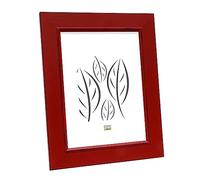 Deknudt S46FF4_24.0x30.0 - Cornice Portafoto in Legno, 24 x 30 cm, Colore: Rosso