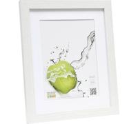 Deknudt Portafoto bianco con passepartout bianco 20x25