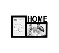 Deknudt S68NK2P2A_10.0x15.0 - Cornice portafoto per 2 Foto, in Legno, 15 cm, Colore: Nero