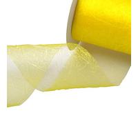 Deko AS GmbH Crash Organza Giallo - Larghezza 80 mm - Rotolo 20 Meter - 68080 10 della R 80