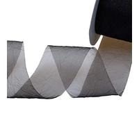 Deko AS GmbH Crash Organza Nero - Larghezza 50 mm - Rotolo 20 Meter - 68050 90 della R 50