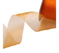Deko AS GmbH Crash Organza Orange - Larghezza 50 mm - Rotolo 20 Meter - 68050 20 della R 50