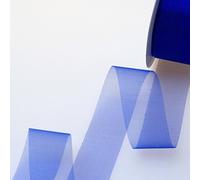 Deko AS GmbH Cristallo Organza Blu - Larghezza 25 mm - Rotolo 25 Meter - 40025 72 della R 25