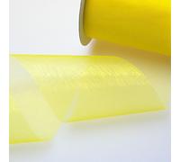 Deko AS GmbH Cristallo Organza Giallo - Larghezza 70 mm - Rotolo 25 Meter - 40070 10 della R 70