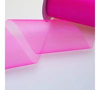 Deko AS GmbH Cristallo Organza Rosa - Larghezza 70 mm - Rotolo 25 Meter - 40070 44 della R 70