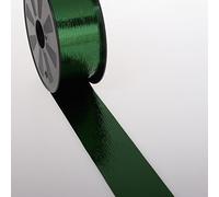 Deko AS GmbH Nastro metallico verde scuro, 50 mm x 68 m