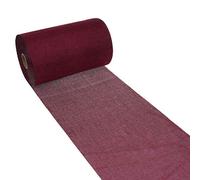 Deko AS GmbH Runner da Tavolo Shabby Chic in Effetto Lino 20 cm - Bordeaux - 5 m - 69 - 200 - 5 di 33