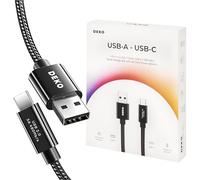 Deko Cavo USB A a USB C 2M Nylon Intrecciato - Compatibile Per Samsung, iPhone e altri