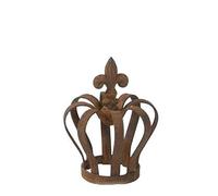 Deko Corona Corona Corona/Metallo/Giardino con pavimentazione di - Optik - Ø 14 cm - Personaggio di Deko/Edel di decorazione - Wind luce & Giardino Deko - Piccolo Uebertopf Halter/Candela