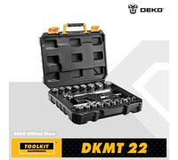 DEKO CRV materiale 22 pezzi Set di strumenti di riparazione Auto professionale chiave a cricchetto automatica cacciavite presa meccanica Kit di utensili manuali