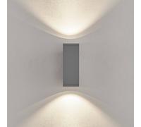 Deko-Light Appliance da esterni LED ShoreLine Pro Square up/down, grigio chiaro Deko-Light