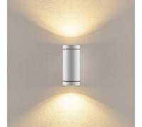 Deko-Light Applique da esterno ShoreLine Pro Round up/down, bianca, GU10 Deko-Light