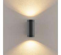 Deko-Light Applique da esterno ShoreLine Pro Round up/down, grigio scuro, GU10 Deko-Light