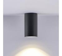 Deko-Light Faretto CAN, nero, IP44, Ø 6 cm, metallo, GU10 Deko-Light