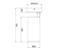 Deko-Light Faretto da soffitto a LED Lucea, orientabile, 20 W bianco Deko-Light