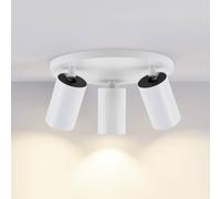 Deko-Light Faretto da soffitto CAN TILT, bianco, Ø 23 cm, a 3 luci, metallo, GU10 Deko-Light