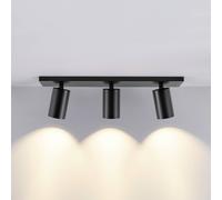 Deko-Light Faretto da soffitto CAN TILT, nero, 48 x 9 cm, a 3 luci, metallo GU10 Deko-Light