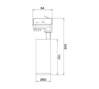 Deko-Light Faretto LED su binario Lucea trifase 10W bianco Deko-Light