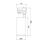 Deko-Light Faretto LED su binario Lucea trifase 20W nero Deko-Light