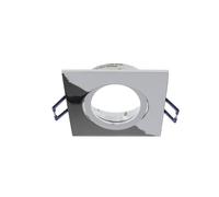 Deko-Light Lampada da incasso a soffitto Samsola, argento lucido, 9 x 9 cm, metallo Deko-Light