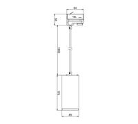 Deko-Light Lampada LED a sospensione a 3 circuiti 20W nero Deko-Light