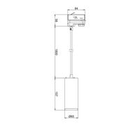 Deko-Light Lampada LED a sospensione Lucea 3 circuiti 10W nero Deko-Light
