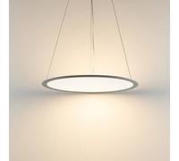 Deko-Light Lampada LED a sospensione PANEL, grigio, Ø 63 cm, metallo, CCT, dimmerabile, 50 Deko-Light