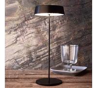 Deko-Light Lampada LED da tavolo Miram accu, dimming, nero Deko-Light