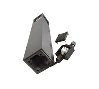 Deko-Light Lampione Facado II, altezza 65 cm, grigio/fumé, 11 x 11 cm IP65 Deko-Light