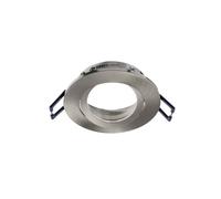 Deko-Light Plafoniera a incasso Samsola, argento spazzolato, Ø 8 cm metallo Deko-Light