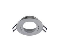 Deko-Light Plafoniera a incasso Samsola, colore alluminio, Ø 8 cm, metallo Deko-Light