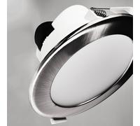 Deko-Light Plafoniera LED da incasso Acrux, Ø 15 cm, argento opaco, CCT Deko-Light