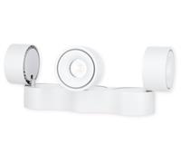 DEKO-LIGHT Uni Triple Deckenaufbauleuchte, 220-240V AC/50-60Hz, 28,00 W / 30,00, weiß matt (348107)