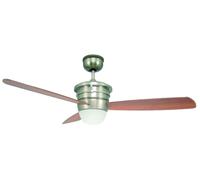 DeKo Sonata Ventilatore a Soffitto con Luce e Telecomando 132 cm, 3 Pale [EEK: Non valutato]