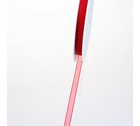 Deko und Band 53736 - Nastro di Organza con Lati - 7 mm 50 m col. 65 Rosso - 53736 - 7 50 - 65