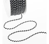 Deko und Band Cordino Multi Color - in Bianco e Nero - 2 mm - 100 m - 211010 190
