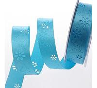 Deko und Band 'Nastro Decorativo Open Spring Flower - 40 mm - 20 m Rotolo - Turchese - 52140 75 della R 40