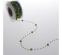 Deko und Band Perle Filo Verde - 5 mm di 10 m Rotolo - 97651 60 (1,83 €/m)