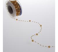 Deko und Band Perle Pull Arancione - 5 mm di 10 m Rotolo - 97651 25 (1,83 €/m)