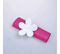 Deko und Band portatovagliolo in Feltro - Fiore - Bianco - 12 Pezzi - 23 x 8 cm - 56003 00