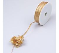 Deko und Band zieh Fiocco Oro - Larghezza 4 mm - Rotolo 50 m - 34006 - 4 50 - 02