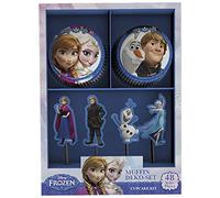 Dekoback Set di Muffin, Carta, stuzzicadenti in Legno, Multicolore 32086