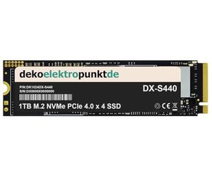dekoelektropunktde 1TB M.2 NVMe Gen4 SSD disco rigido adatta per Dynabook Portege X30W-K-10C, Ricambio alternativo 2280 PCIe 4.0 x 4