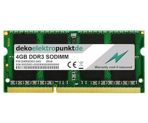 dekoelektropunktde 4GB Memoria RAM Adatta per Acer Veriton VZ4620G -XXX, Z4620G Serie, DDR3 SODIMM PC3