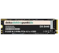 dekoelektropunktde 512GB M.2 NVMe Gen4 SSD disco rigido adatta per MSI Summit E16 AI Studio A1VFTG-088, Ricambio alternativo 2280 PCIe 4.0 x 4